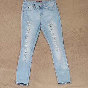 YMI WannaBettaButt Light Blue Distressed Women Jeans